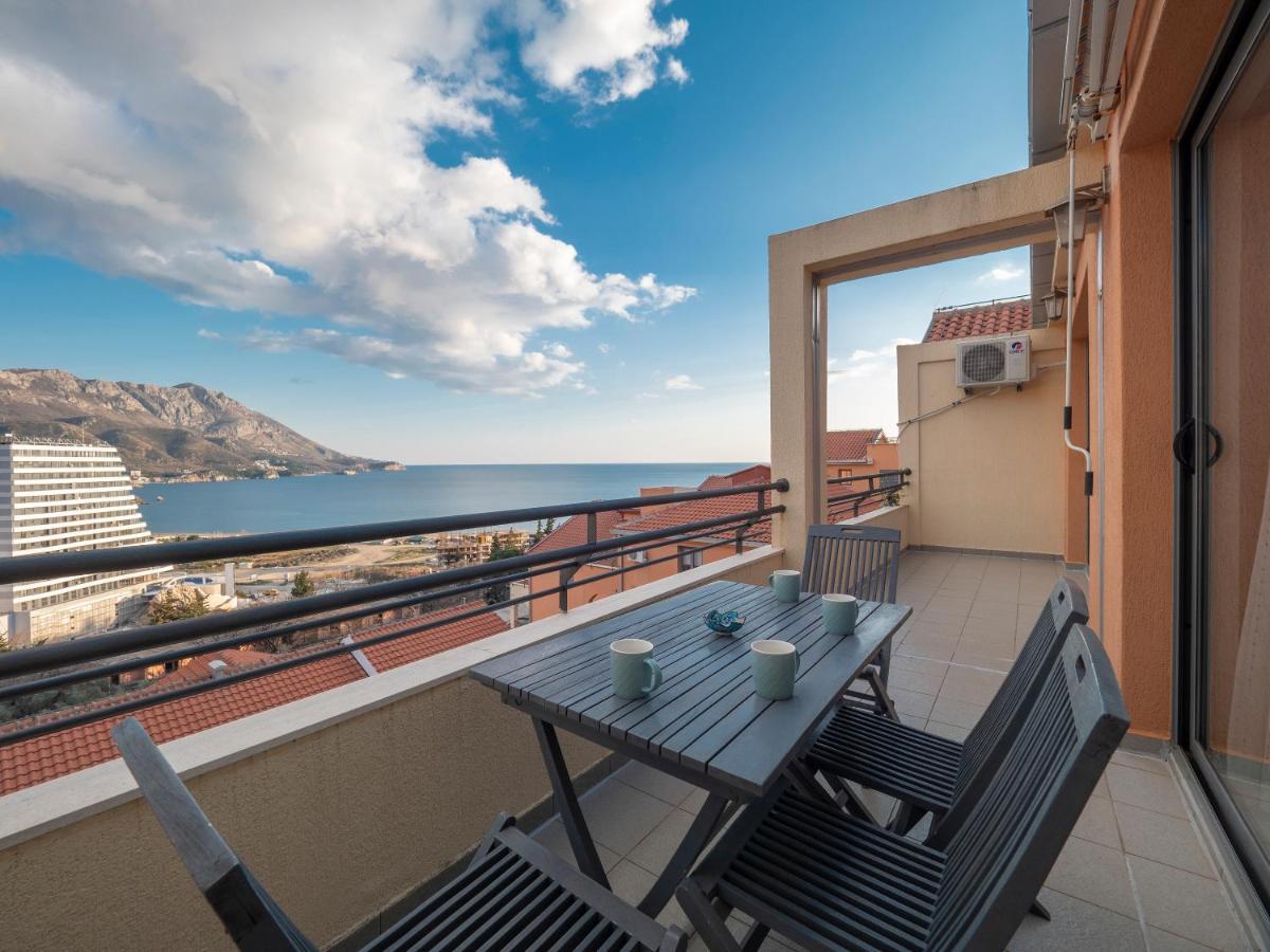 Sea View Two Bedroom Family Apartment With Pool - Sunset Ivanovici Bečići Esterno foto
